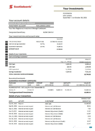 Download Chile Scotiabank bank statement excel Photoshop template